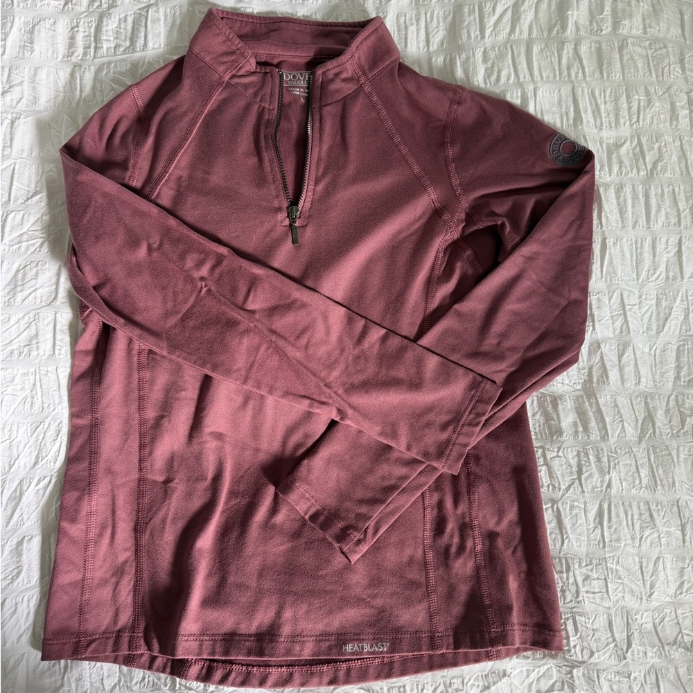Dover Saddlery Heatblast Quarter-Zip Top youth large
